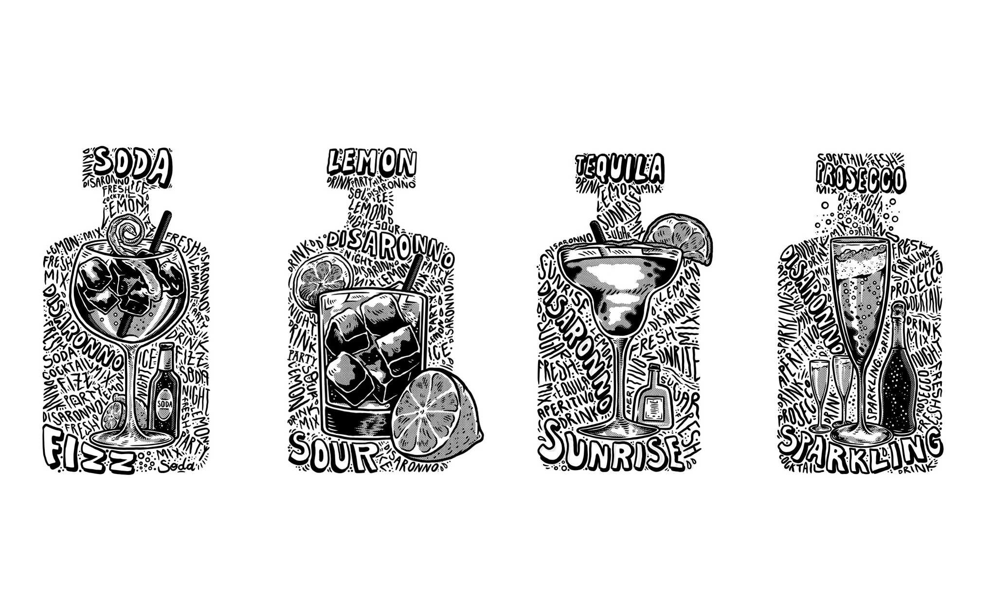 image from the brand identity project realized for Disaronno Ready Cocktail by Antiorario Creative Agency