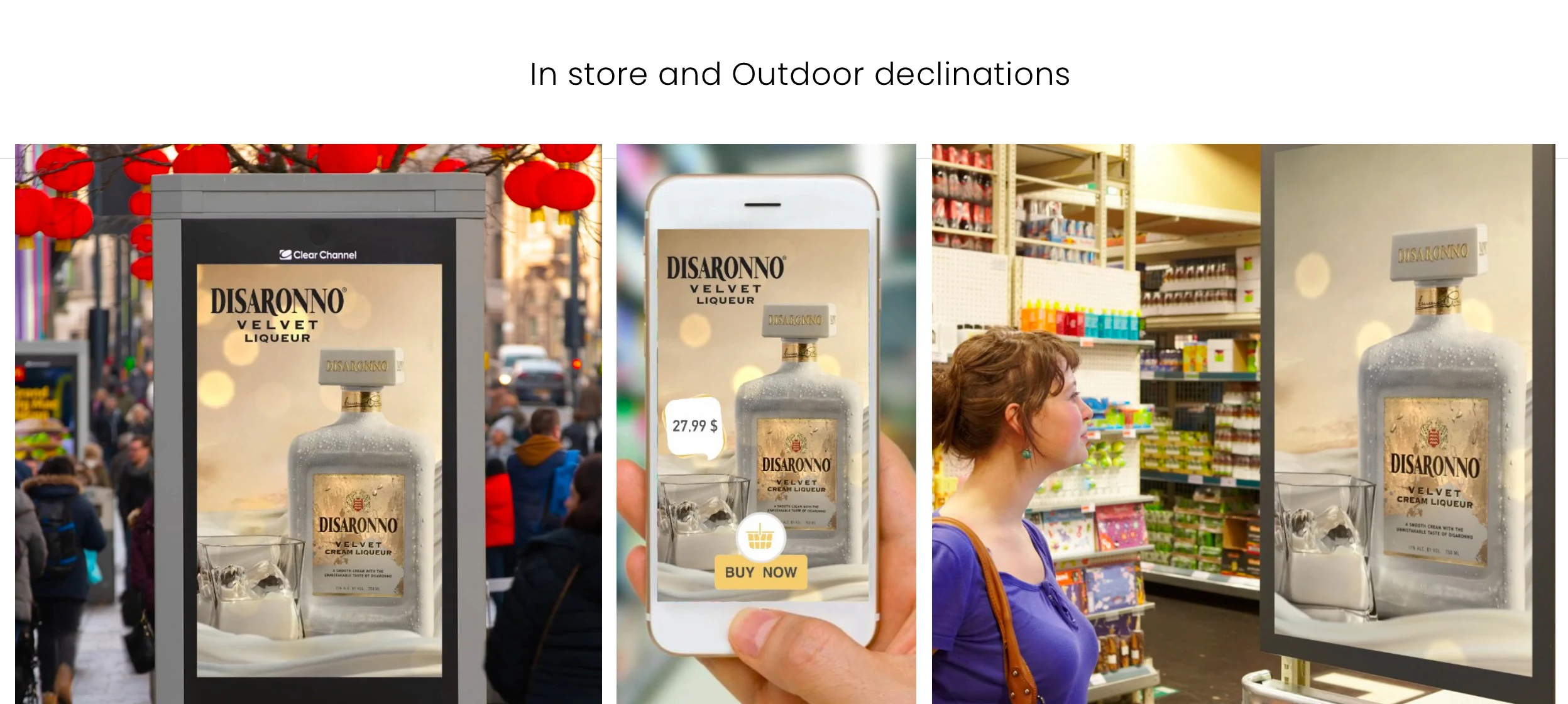 Image of the advertising campaign realized for Disaronno Velvet by Antiorario Creative Agency