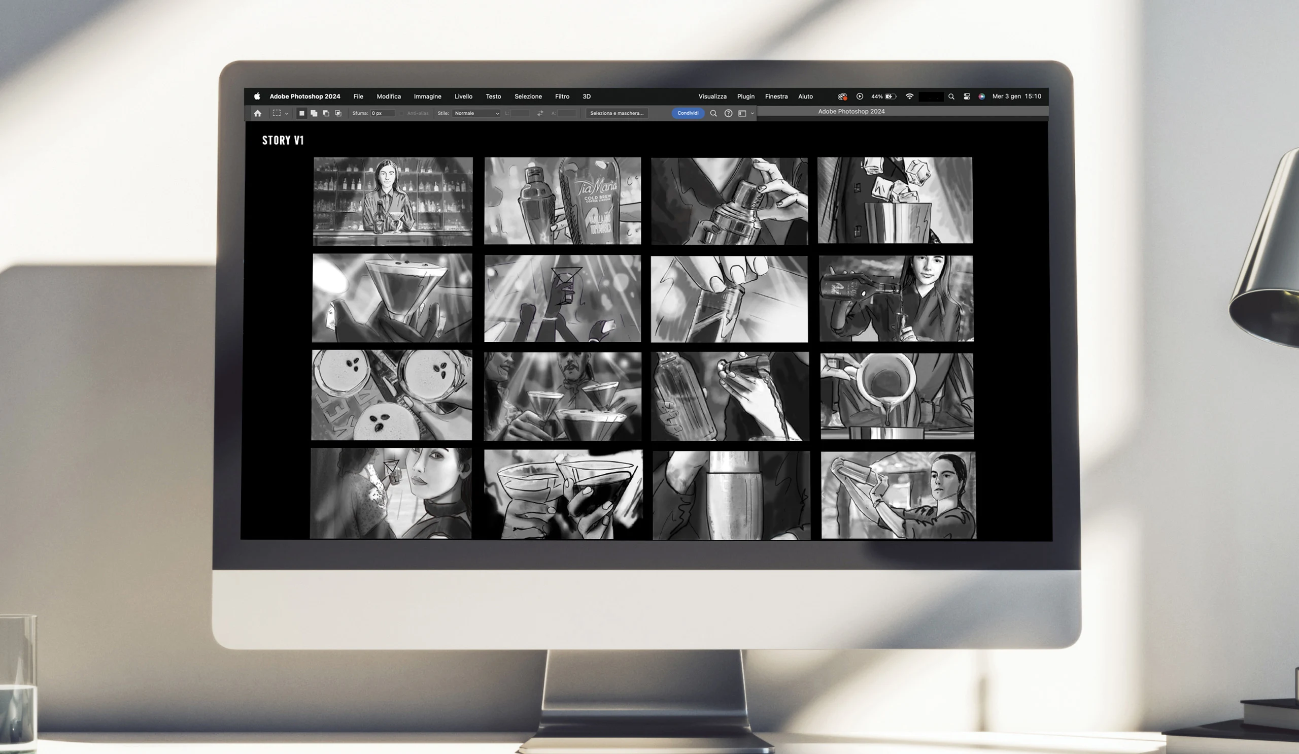 Image from the project realized for Tia Maria by Antiorario Creative Agency. Content design and production - social media content design